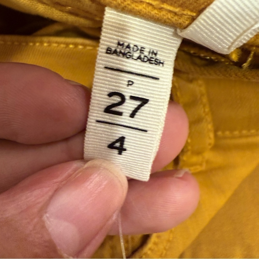 Ann Taylor Loft Modern Skinny Mustard Jeans size 4/27 Petite - Picture 6 of 6
